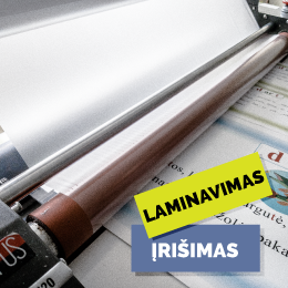 Laminavimas, įrišimas